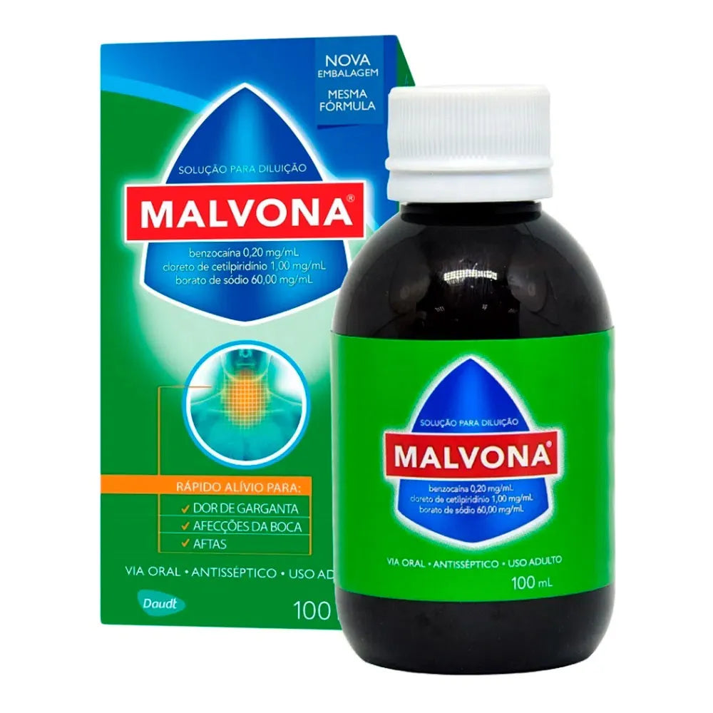 Malvona Antisséptico Solução Oral (100ml)